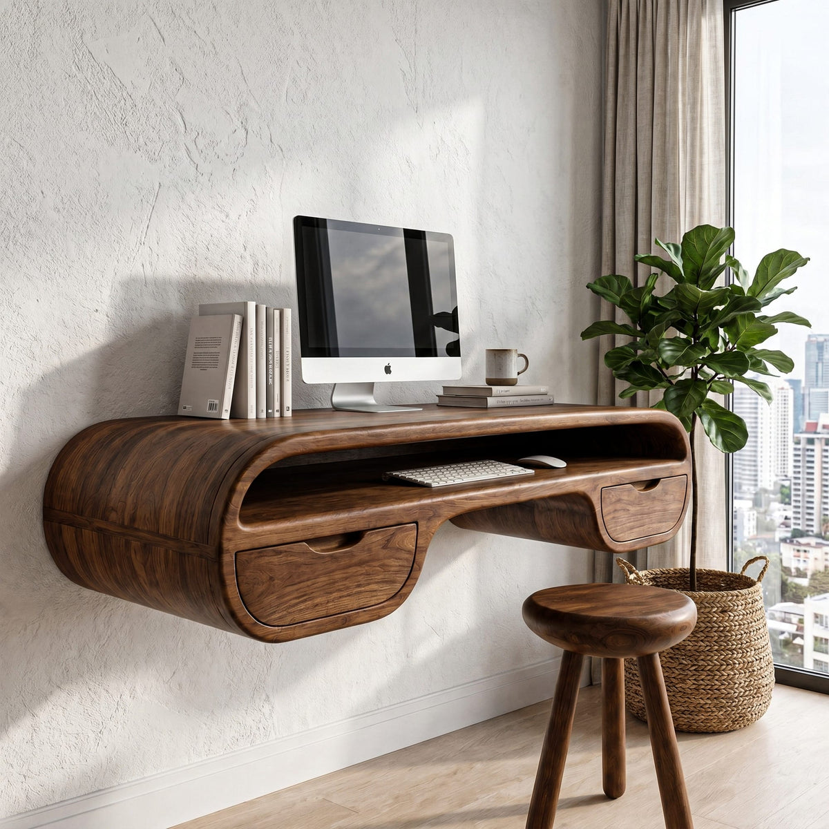 Floating Contemporary Desk