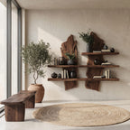 Organic Solid Floating Shelf