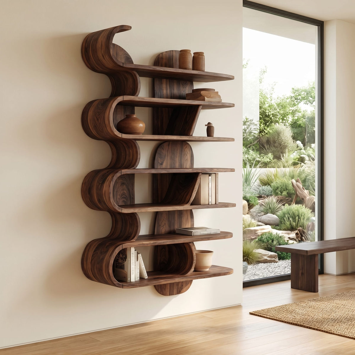 Wave Floating Wall Shelf