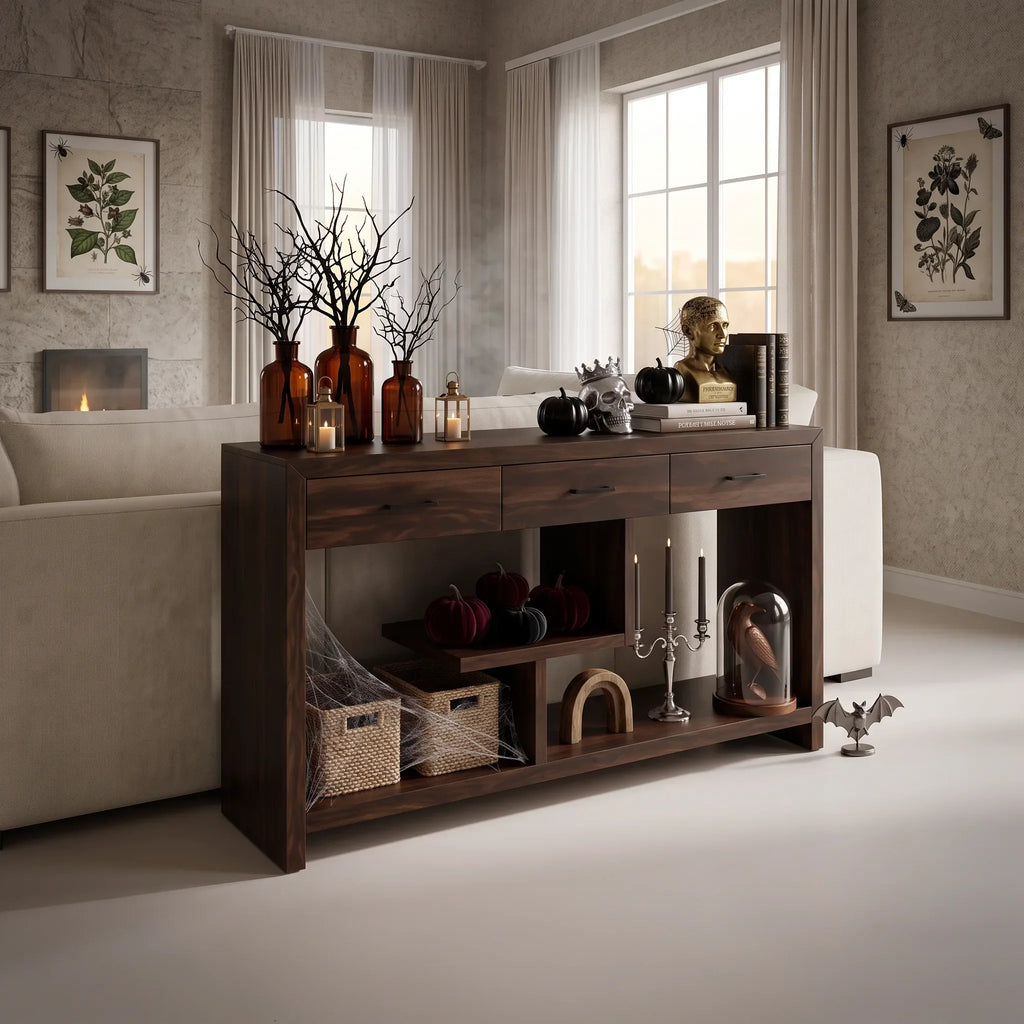 Skull Bathroom Console Table