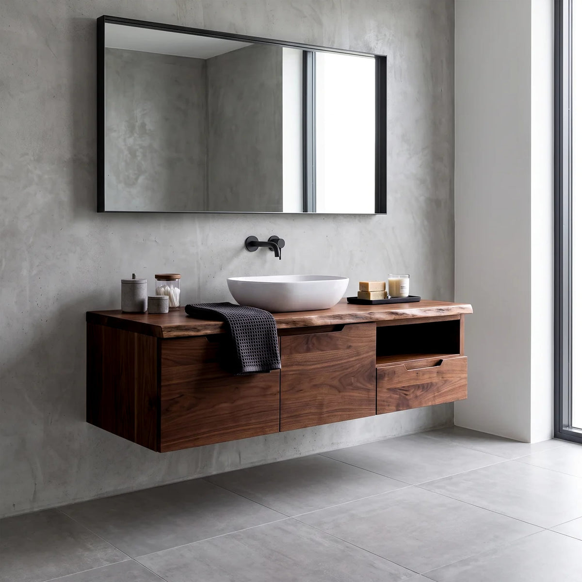 Wood Bathroom Vanity Beach House, solid wood, built to order