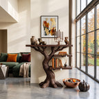 Contemporary Woodland Branch Console Table, solid wood, built to order