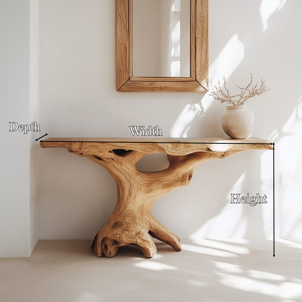 Mid Century Behind Console Table