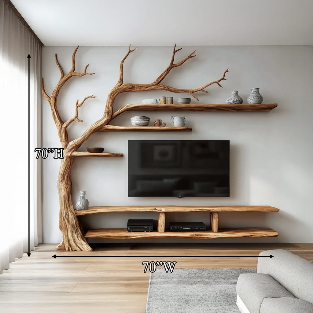 Organic Tree Wall Shelf