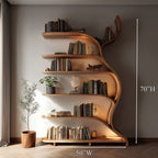 Tree Branch Bookshelf Solid Wall Gift, solid wood, built to order