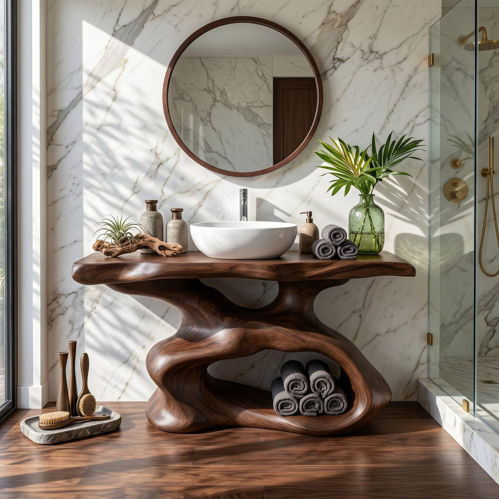 Farmhouse Vanity for Traditional Bathroom Furniture, solid wood, built to order
