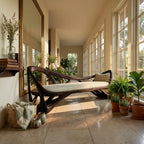 Contemporary Bench Family Room, solid wood, built to order