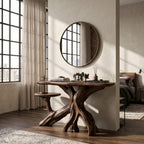 Japandi Minimal Solid Console Table