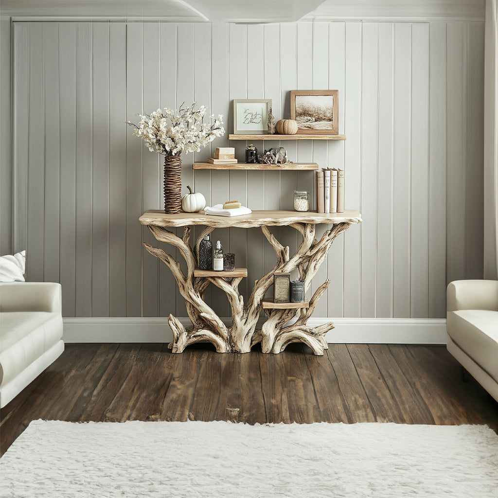 Reclaimed Wood Console Table Hallway Table, solid wood, built to order