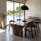 Wabi Sabi Handcrafted Dining Table, solid wood, built to order