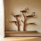 Rustic Cat Wall Display Living Room Or Home, solid wood, built to order