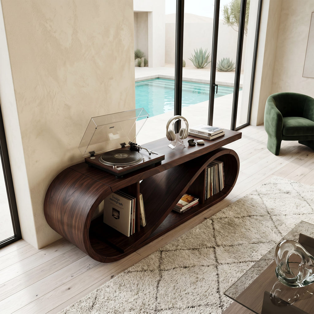 Wave Storage Record Stand