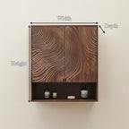 Rustic Compact Wall Cabinet, solid wood, built to order