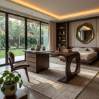 Contemporary Executive Desk Garden Office, solid wood, built to order