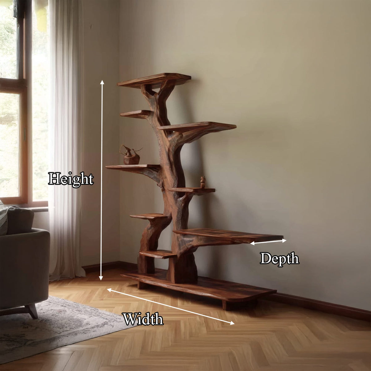 Organizer Storage Tree Bookshelf