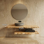 Mediterranean Live Edge Floating Vanity