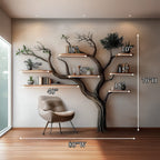 Decorative Floating Tree Bookshelf