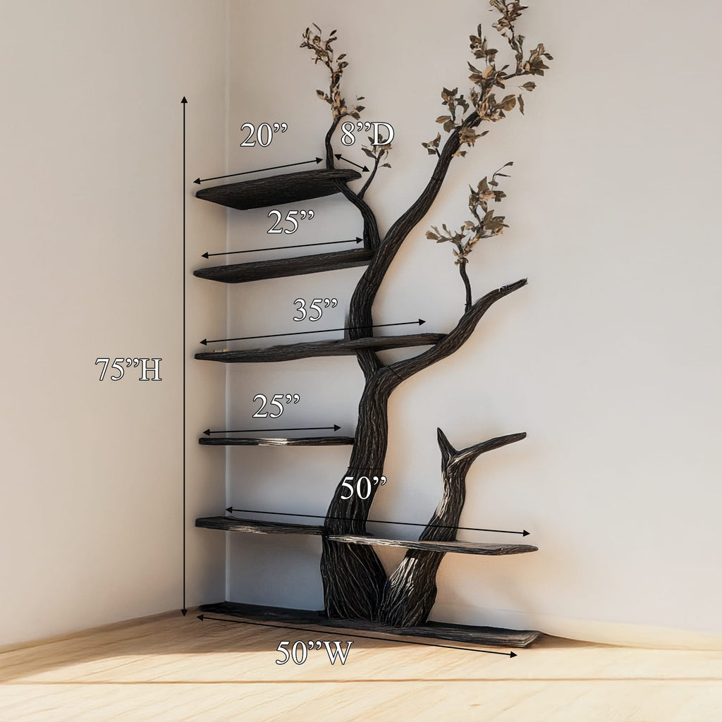 Modern Solid Creative Tree Bookshelf