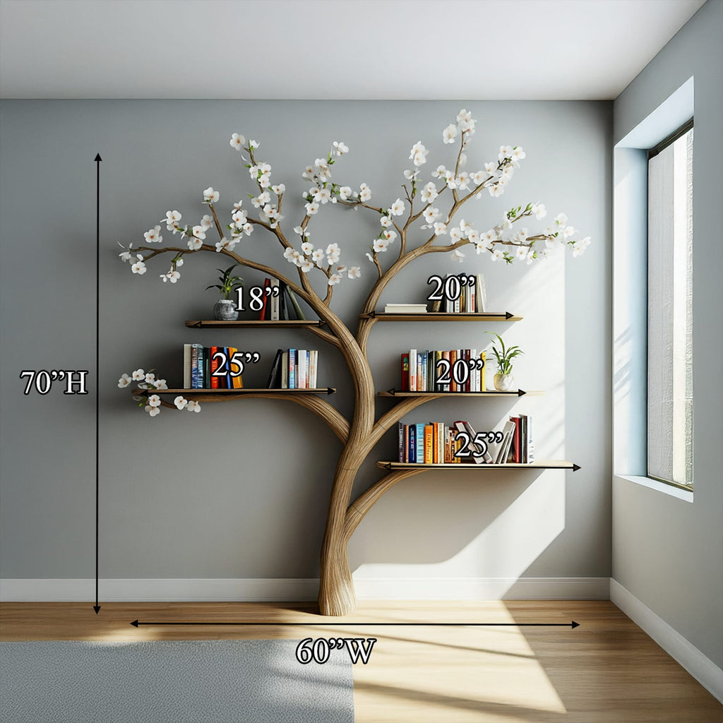 Tree Wall Floating Shelf