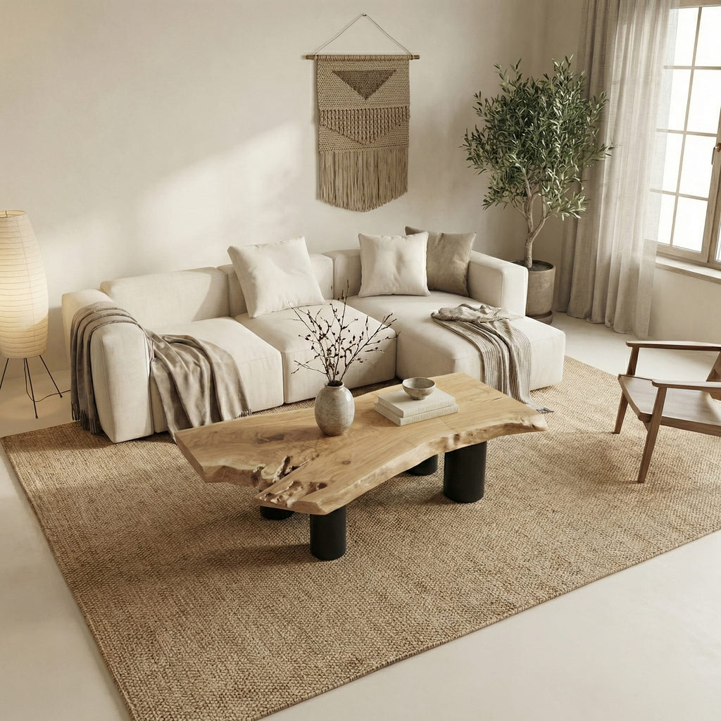 Organic Live Edge Lounge Coffee Table