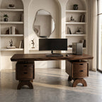 Contemporary Executive Desk Bedroom Office, solid wood, built to order