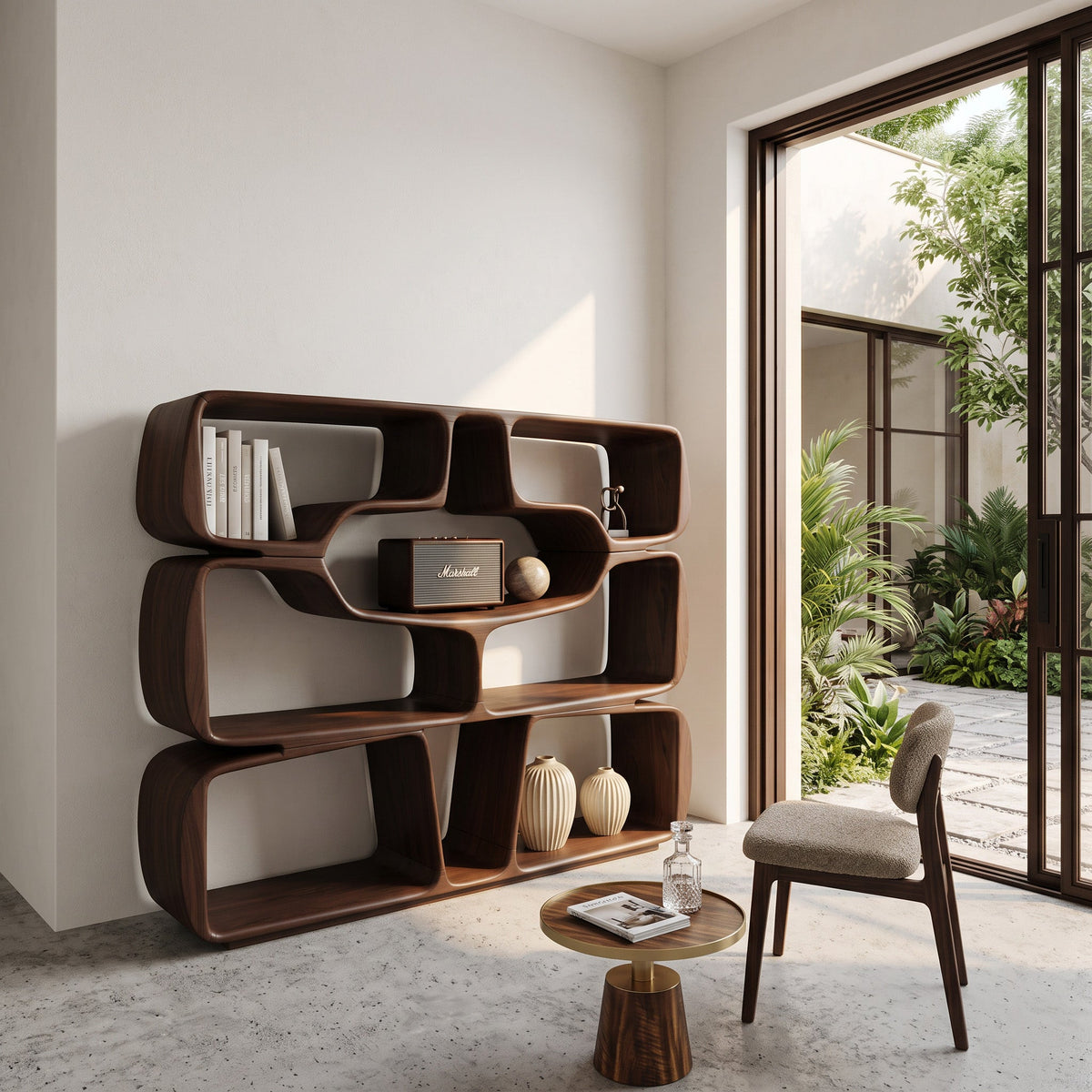 Sculptural Curves Bookshelf