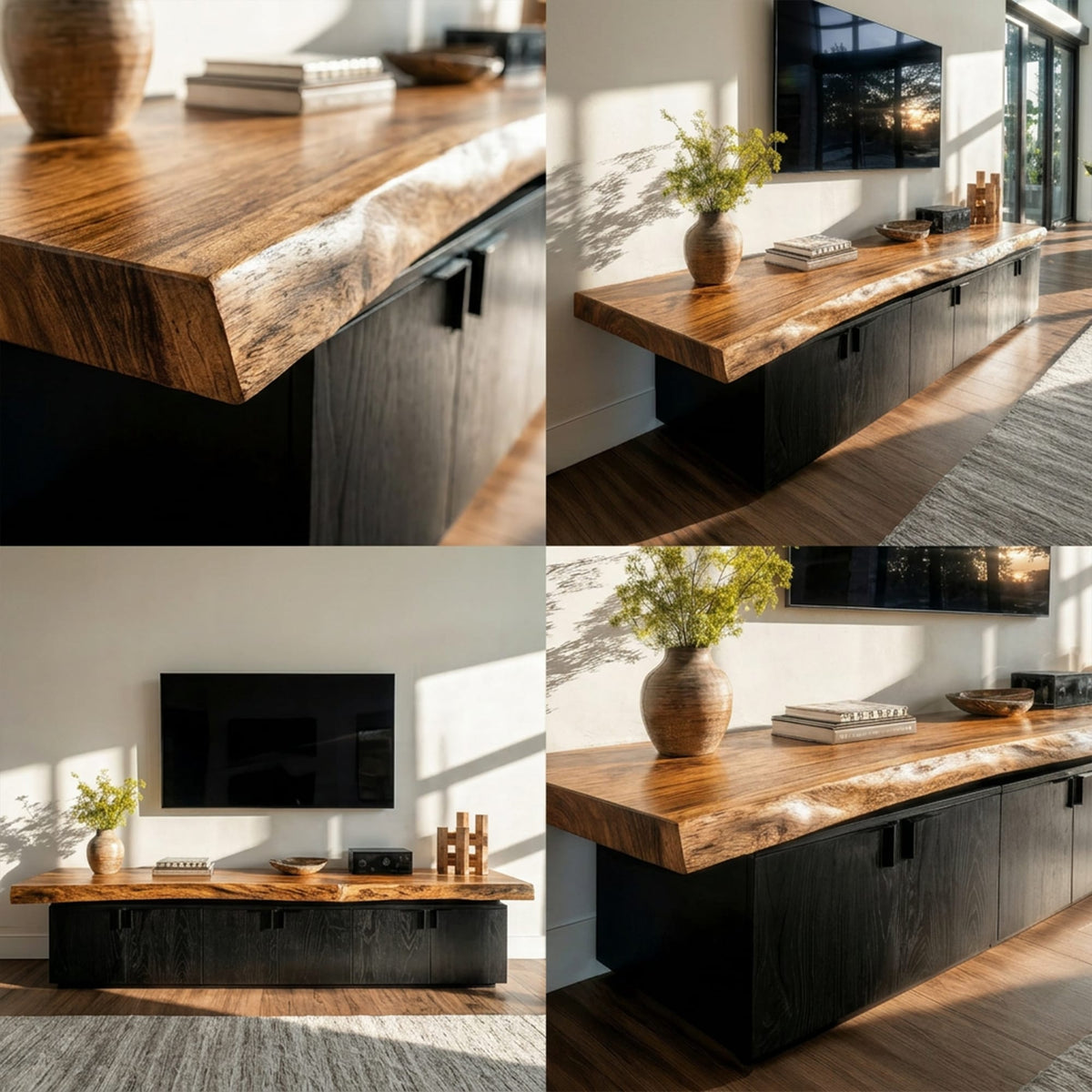 Contemporary Solid TV Cabinet