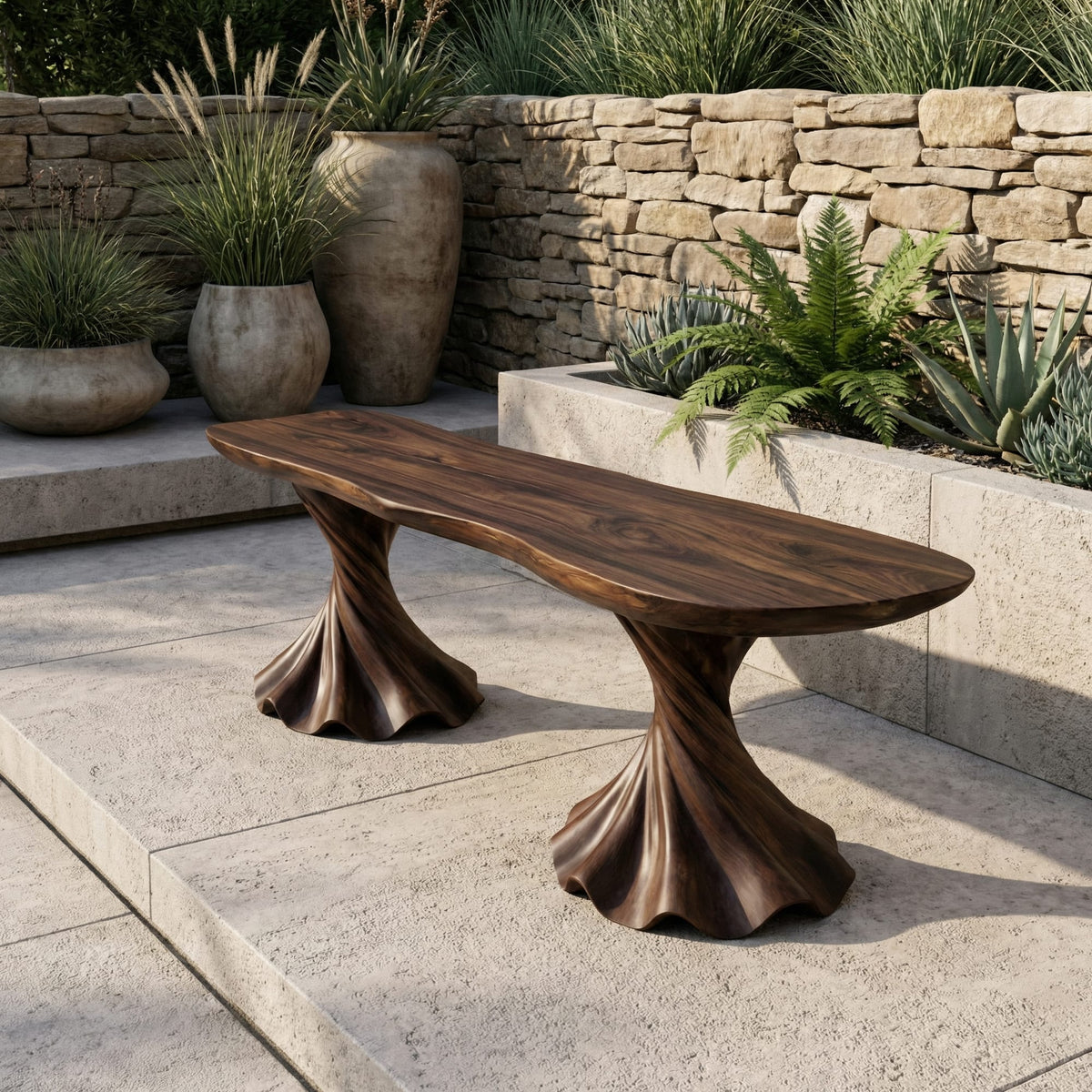 Twisted Modern Bench