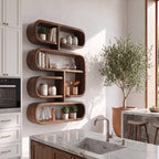 Mounted Mid Century Floating Shelf