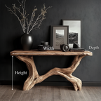 Live Edge Console Table Solid Driftwood Gift, solid wood, built to order, view 8