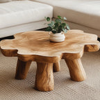 Farmhouse Living Edge Coffee Table with Reclaimed, solid wood, built to order