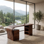 Contemporary Solid Computer Desk