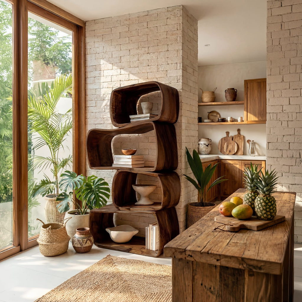 Abstract Geometric Bookshelf