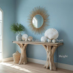 Custom Driftwood Console Table Handmade Table Nature Gitf, solid wood, built to order