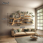 Solid Floating Reading Bookshelf