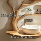 Custom Rustic Bathroom Vanity Sink Shelf Bathroom, solid wood, built to order