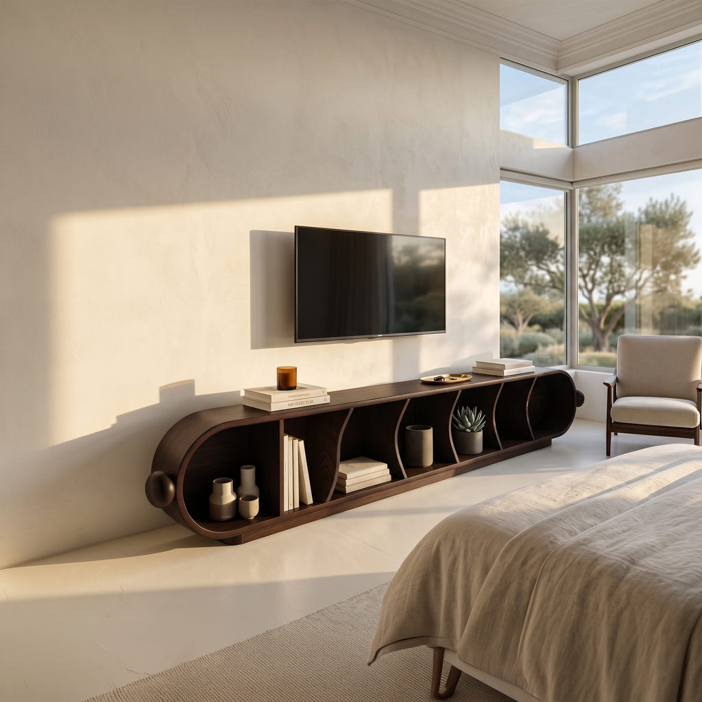 Contemporary Sculptural Media TV Cabinet