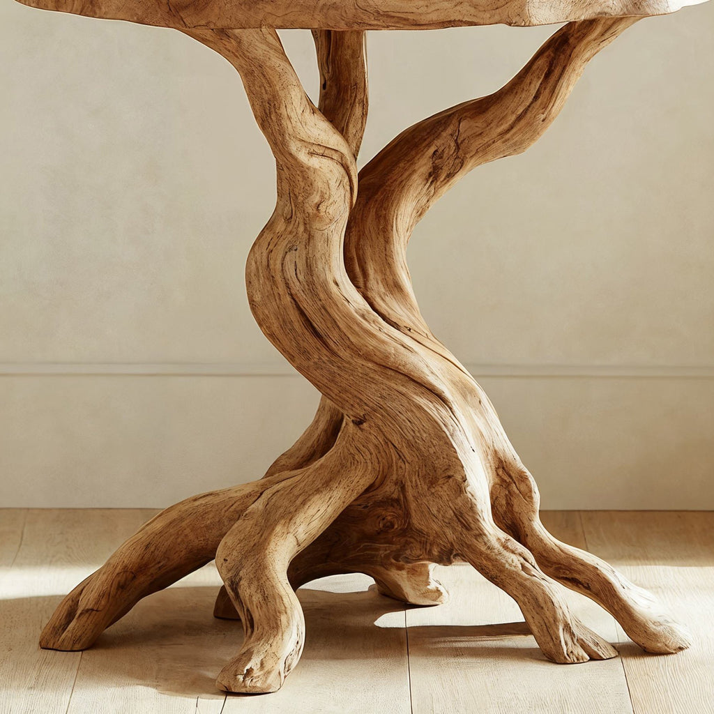 Round Solid Side Table
