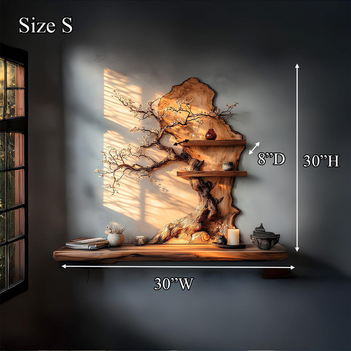 Floating Creative Tree Bookshelf