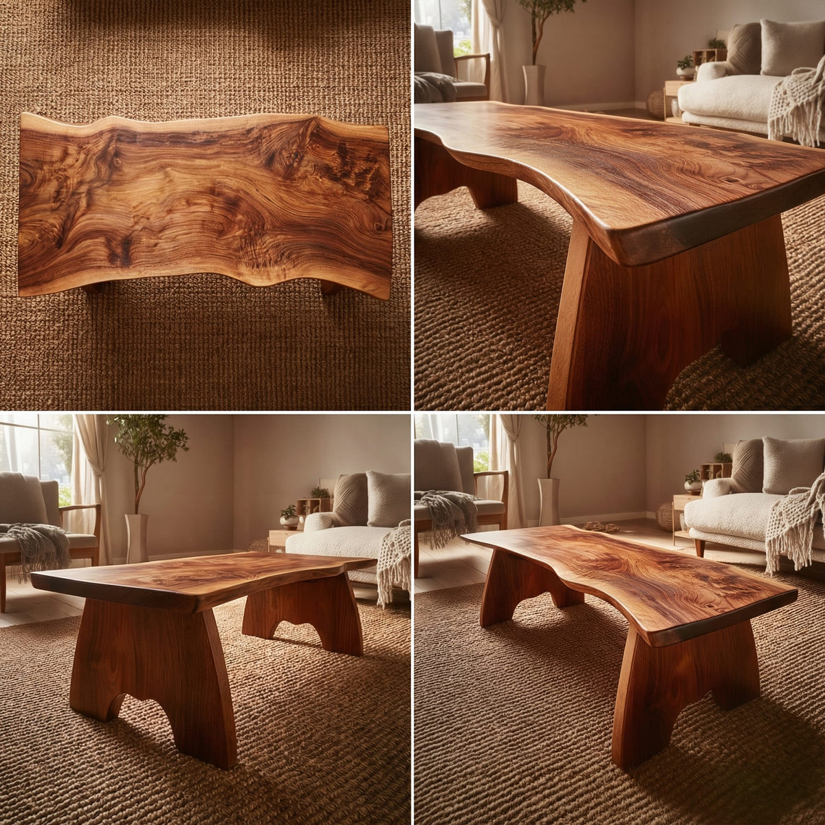 Live Edge Organic Coffee Table
