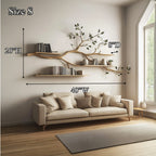 Floating Solid Hanging Bookshelf