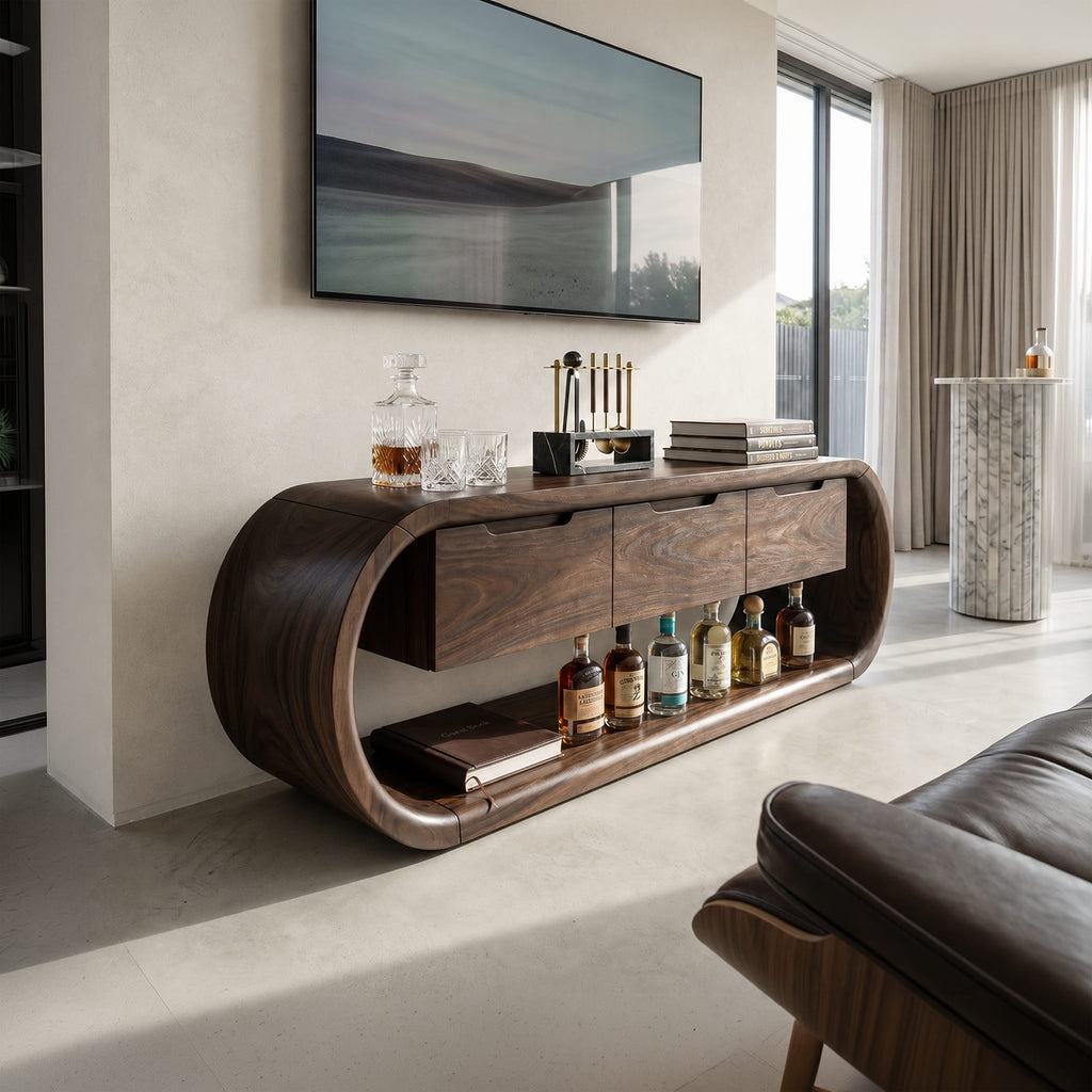 Greek Solid TV Cabinet