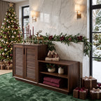 Modern Storage Cabinet Nutcracker Decor, solid wood, built to order