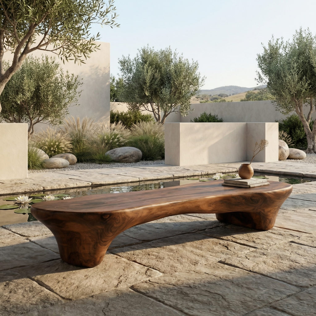 Smooth Curved Bench