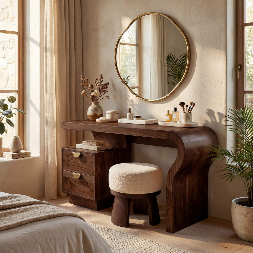 Minimal Modern Makeup Vanity
