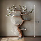 Solid Nature-inspired Tree Bookshelf