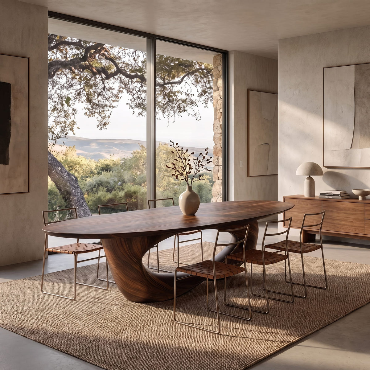 Live Edge Kitchen Modern Dining Table