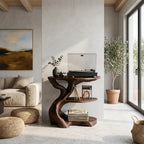Handcrafted Media Stand Custom Living Room, solid wood, built to order