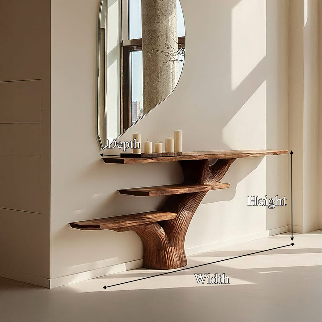 Live Edge Focal Console Table
