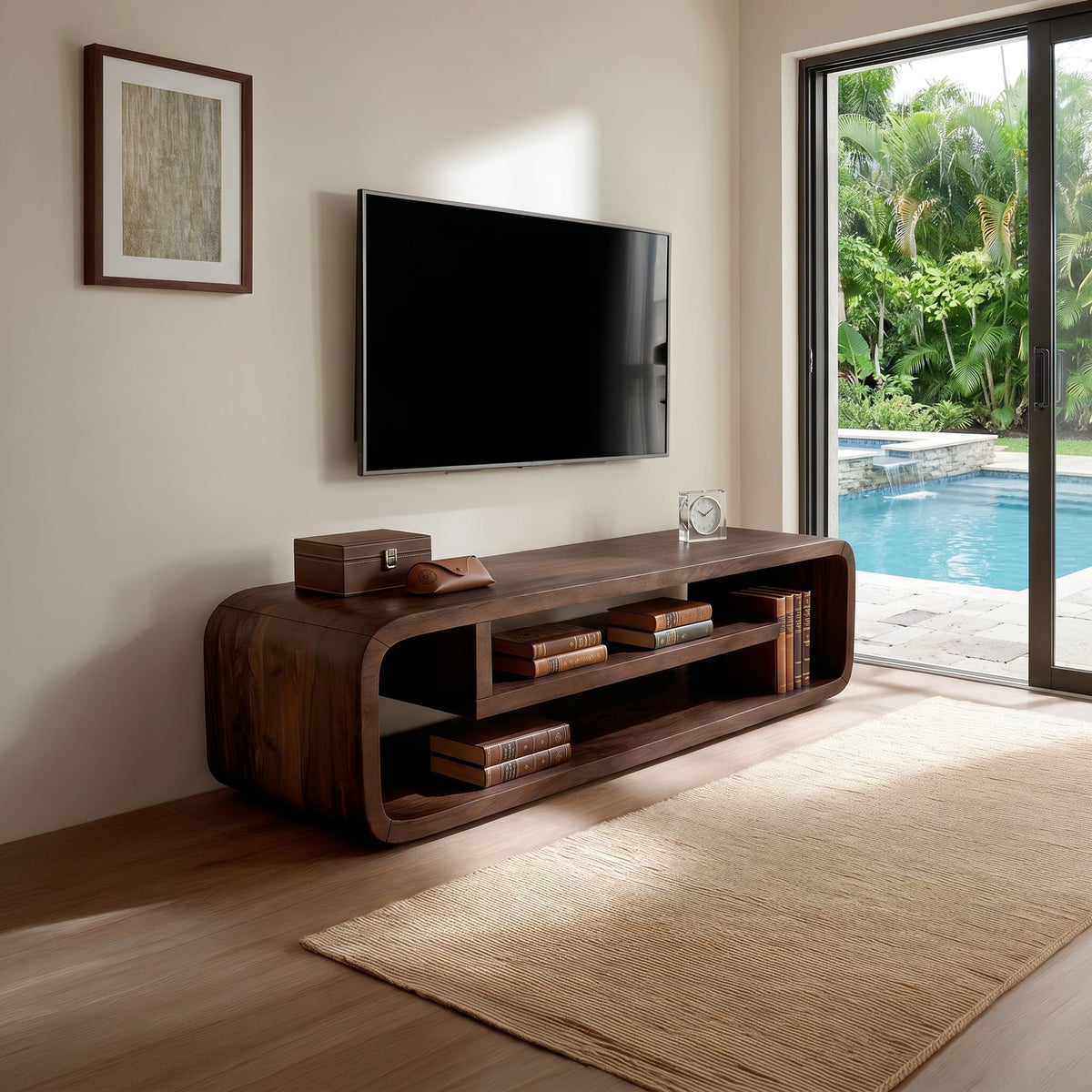 Curved Buffet TV Cabinet
